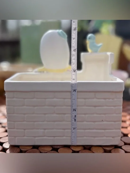 🆘 HELP HUMPTY DUMPTY! 🆘 Vintage Humpty Dumpty Planter, c. 1950 🥚 - Picture 8 of 9